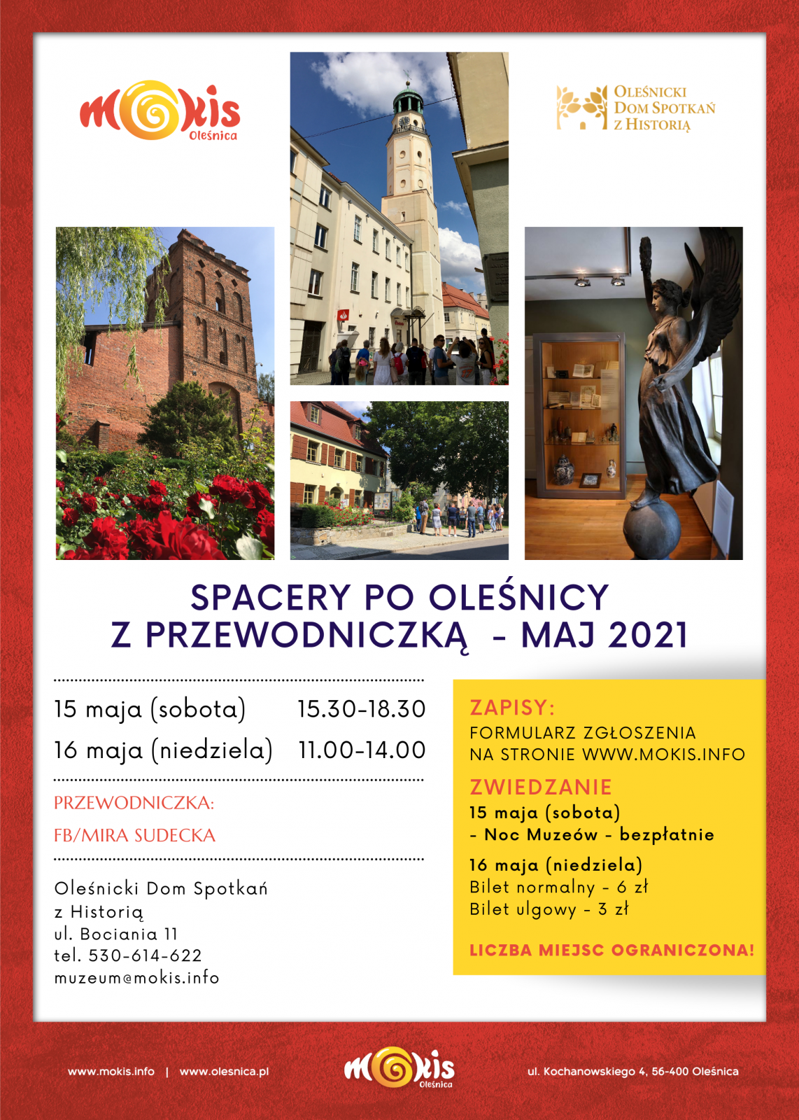 Plakat spacery po Oleśnicy